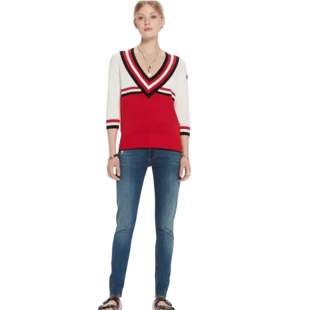 Scotch & Soda AMS. Blauw Pullover Knit Sweater Nautical Sz Small NEW! - Picture 4 of 12